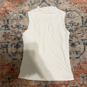 Sleeveless White Women's Top